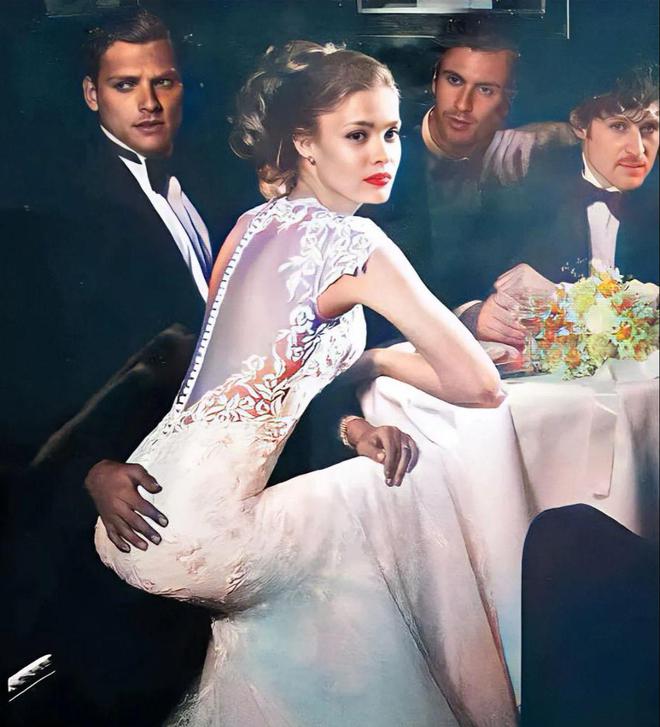 英皇体育官网1967年的巴黎新婚派对婚纱设计得很前卫新娘的美让人无法自拔(图1)