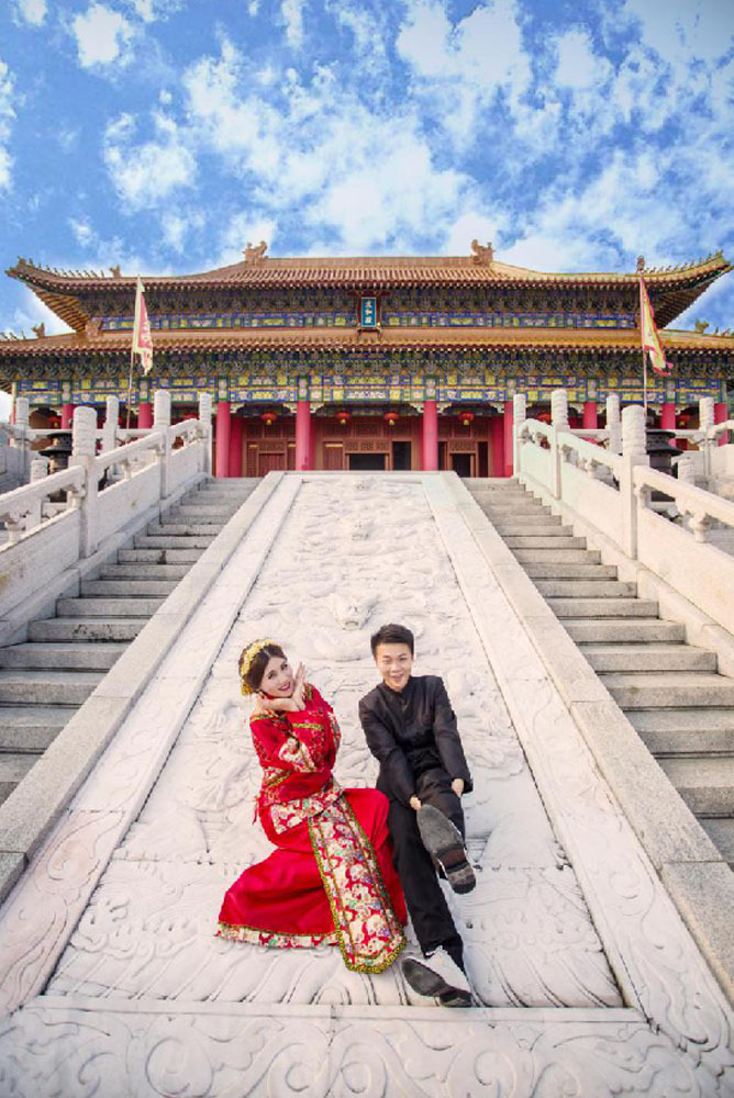 中国风的婚纱摄影也可以搞出新花样！大发彩票(图2)